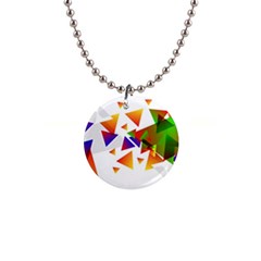 Abstract Pattern Background Design Button Necklaces