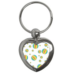Balloon Ball District Colorful Key Chains (heart)  by Sapixe