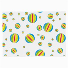 Balloon Ball District Colorful Large Glasses Cloth (2-side) by Sapixe