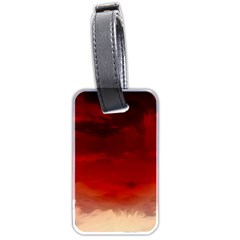 Flaming Skies Ominous Fire Clouds Luggage Tags (two Sides)