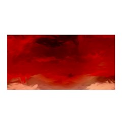 Flaming Skies Ominous Fire Clouds Satin Wrap