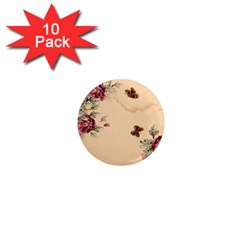 Flower Traditional Chinese Painting 1  Mini Magnet (10 Pack)  by Sapixe