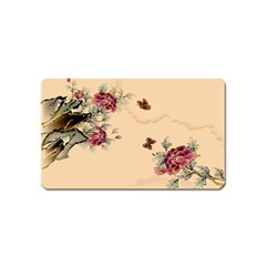 Flower Traditional Chinese Painting Magnet (name Card) by Sapixe