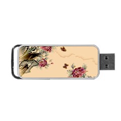 Flower Traditional Chinese Painting Portable Usb Flash (two Sides)