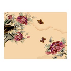 Flower Traditional Chinese Painting Double Sided Flano Blanket (mini) 