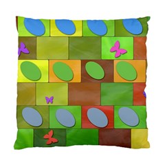 Easter Egg Happy Easter Colorful Standard Cushion Case (two Sides) by Sapixe