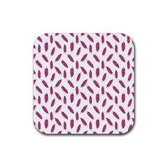 Cacao Fruits Pattern Rubber Coaster (square)  by dflcprints