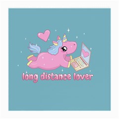 Long Distance Lover - Cute Unicorn Medium Glasses Cloth (2-side) by Valentinaart