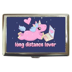 Long Distance Lover - Cute Unicorn Cigarette Money Cases by Valentinaart