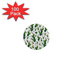 Cactus Pattern 1  Mini Buttons (100 Pack)  by Valentinaart
