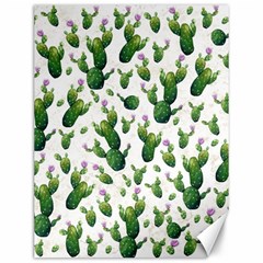 Cactus Pattern Canvas 12  X 16   by Valentinaart