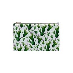 Cactus Pattern Cosmetic Bag (small)  by Valentinaart