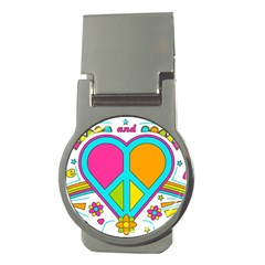 Love Peace Feelings Nature Money Clips (round) 