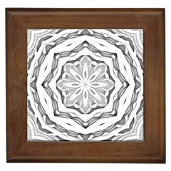 Mandala Pattern Floral Framed Tiles