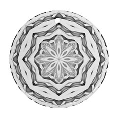 Mandala Pattern Floral Round Ornament (two Sides)