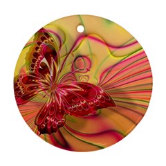 Arrangement Butterfly Aesthetics Round Ornament (two Sides)