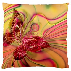 Arrangement Butterfly Aesthetics Large Flano Cushion Case (two Sides)