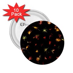 Fireworks Christmas Night Dark 2 25  Buttons (10 Pack)  by Sapixe