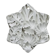 Pattern Motif Decor Snowflake Ornament (two Sides)