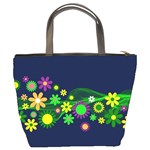 Flower Power Flowers Ornament Bucket Bags Back