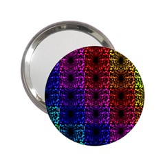 Rainbow Grid Form Abstract 2.25  Handbag Mirrors