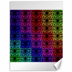Rainbow Grid Form Abstract Canvas 36  x 48  