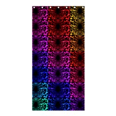 Rainbow Grid Form Abstract Shower Curtain 36  x 72  (Stall) 