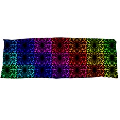 Rainbow Grid Form Abstract Body Pillow Case (Dakimakura)