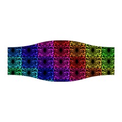 Rainbow Grid Form Abstract Stretchable Headband