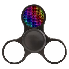 Rainbow Grid Form Abstract Finger Spinner