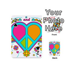 Love Peace Feelings Nature Playing Cards 54 (mini)  by Sapixe