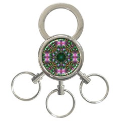 Kaleidoscope Digital Kaleidoscope 3-ring Key Chains by Sapixe