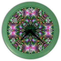 Kaleidoscope Digital Kaleidoscope Color Wall Clocks