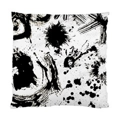 Pattern Color Painting Dab Black Standard Cushion Case (two Sides)