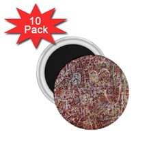 Metal Article Figure Old Red Wall 1 75  Magnets (10 Pack) 