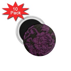 Purple Black Red Fabric Textile 1 75  Magnets (10 Pack) 