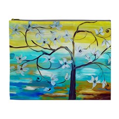 Oil Painting Tree Flower Cosmetic Bag (xl) by Sapixe