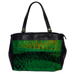 Green Fabric Textile Macro Detail Office Handbags by Sapixe