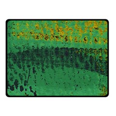 Green Fabric Textile Macro Detail Double Sided Fleece Blanket (small) 