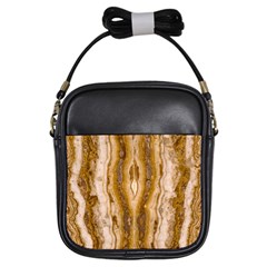 Marble Wall Surface Pattern Girls Sling Bags by Sapixe