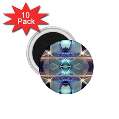 Abstract Glow Kaleidoscopic Light 1 75  Magnets (10 Pack) 