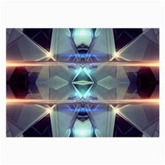 Abstract Glow Kaleidoscopic Light Large Glasses Cloth