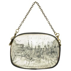 Pencil Drawing Drawing Port Chain Purses (one Side)  by Sapixe