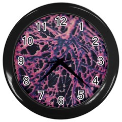 Fabric Textile Texture Macro Photo Wall Clocks (black) by Sapixe