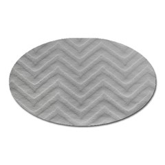 White Fabric Pattern Textile Oval Magnet by Sapixe