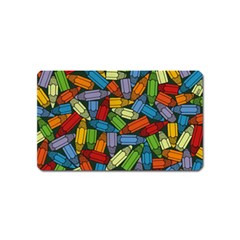 Colored Pencils Pens Paint Color Magnet (name Card)