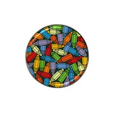 Colored Pencils Pens Paint Color Hat Clip Ball Marker (10 Pack)
