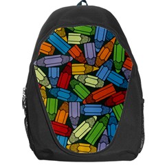 Colored Pencils Pens Paint Color Backpack Bag by Sapixe