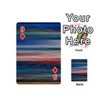 Background Horizontal Lines Playing Cards 54 (Mini)  Front - Diamond9