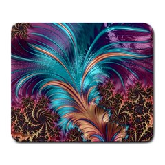 Feather Fractal Artistic Design Large Mousepads by Sapixe